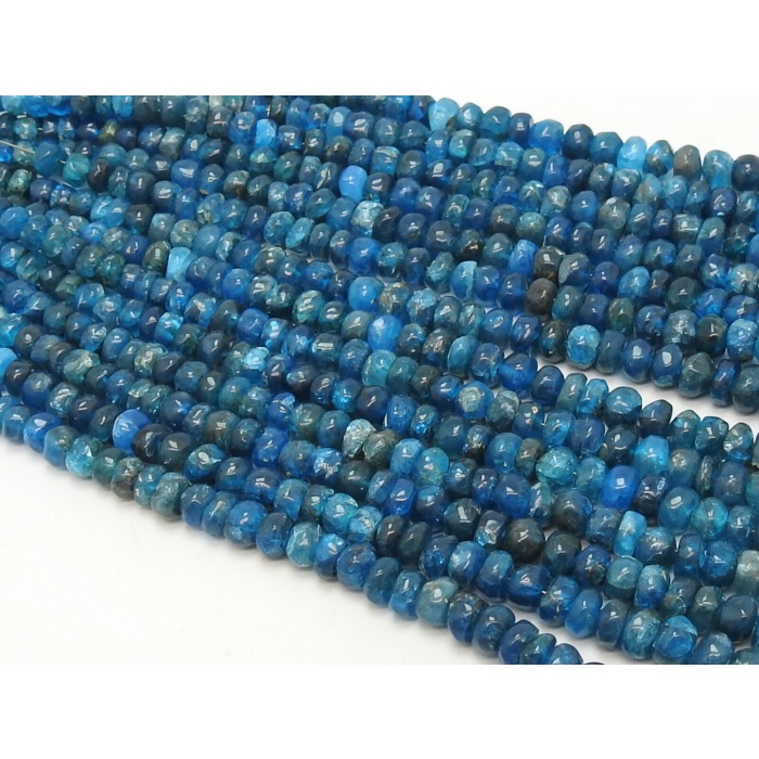 Neon Blue Apatite Smooth Roundel Bead,Handmade,Loose Stone,For Jewelry Making,Wholesaler,Supplies,New Arrivals 16Inch Strand 100%Natural B8 | Save 33% - Rajasthan Living 7