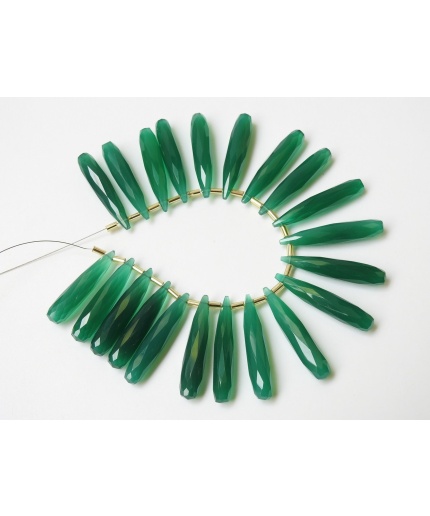 35MM Long Pair,Green Onyx Faceted Elongated Drops,Teardrop,For Making Jewelry,Wholesaler,Supplies,100%Natural PME-CY1 | Save 33% - Rajasthan Living 3