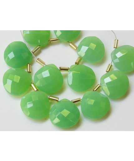 Chrysoprase Green Chalcedony Faceted Heart,Teardrop,Drops,Briolettes,Wholesaler,Supplies,14X14MM Approx PME-CY1 | Save 33% - Rajasthan Living