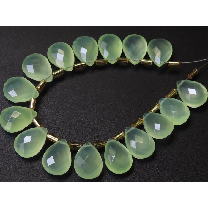 14X10MM Pair,Prehnite Green Chalcedony Faceted Teardrop,Drop,Matching Bead,Loose Stone,Handmade,Wholesale Price,New Arrival,PME-CY1 | Save 33% - Rajasthan Living 8