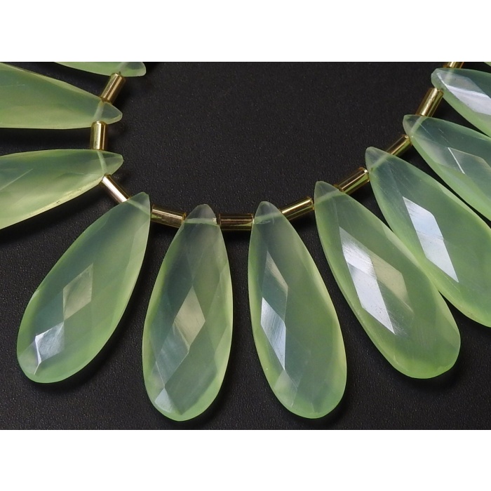 30X10MM Pair,Prehnite Green Chalcedony Faceted Teardrop,Drop,Handmade,Loose Stone,Wholesale Price,New Arrival PME-CY1 | Save 33% - Rajasthan Living 6