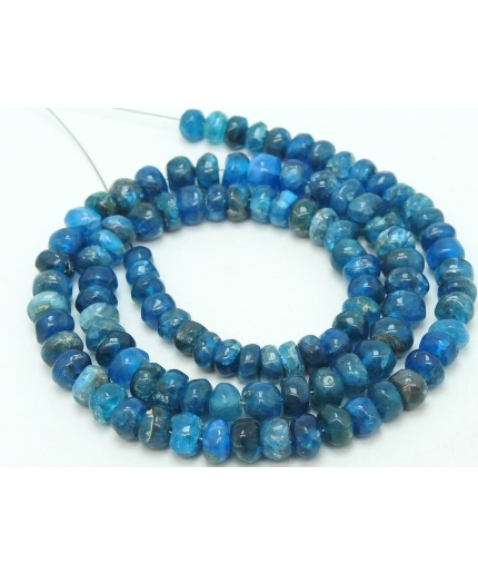 Neon Blue Apatite Smooth Roundel Bead,Handmade,Loose Stone,For Jewelry Making,Wholesaler,Supplies,New Arrivals 16Inch Strand 100%Natural B8 | Save 33% - Rajasthan Living 3