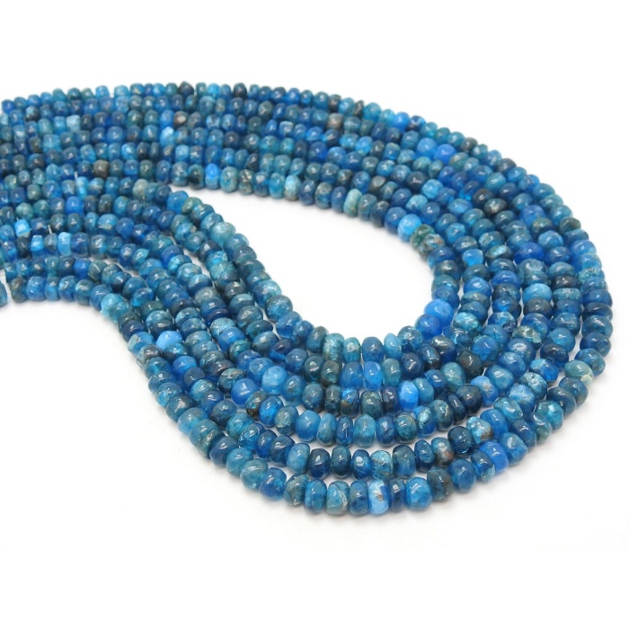 Neon Blue Apatite Smooth Roundel Bead,Handmade,Loose Stone,For Jewelry Making,Wholesaler,Supplies,New Arrivals 16Inch Strand 100%Natural B8 | Save 33% - Rajasthan Living 9