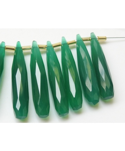 35MM Long Pair,Green Onyx Faceted Elongated Drops,Teardrop,For Making Jewelry,Wholesaler,Supplies,100%Natural PME-CY1 | Save 33% - Rajasthan Living