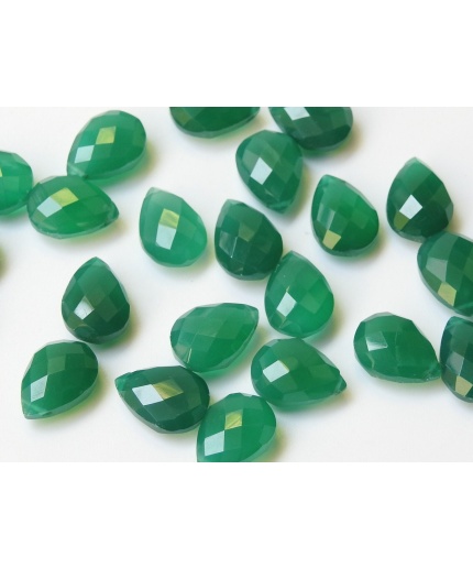 14X10MM Matched Pair,Green Onyx Faceted Teardrops,Drops,Loose Stone,Handmade Bead,Wholesale Price,New Arrivals PME-CY1 | Save 33% - Rajasthan Living 3