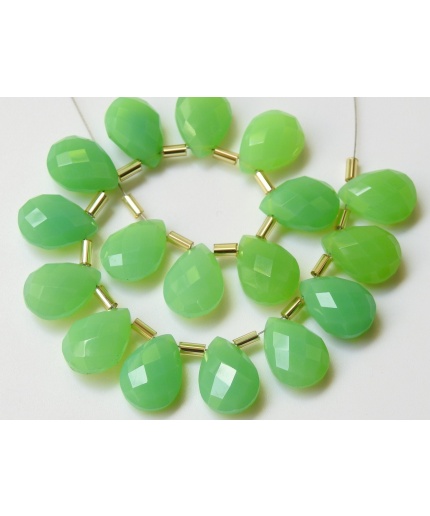 Chrysoprase Green Chalcedony Teardrop,Drop,Faceted,Manufacturer,Suppliers,Jewelry Making Bead,Wholesaler,Supplies 12X8MM Pair (pme)CY1 | Save 33% - Rajasthan Living 3