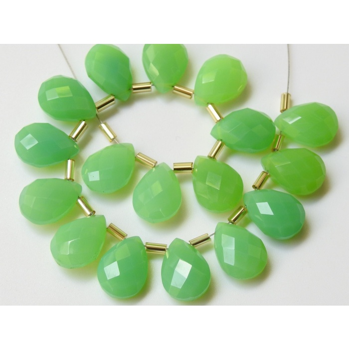 Chrysoprase Green Chalcedony Teardrop,Drop,Faceted,Manufacturer,Suppliers,Jewelry Making Bead,Wholesaler,Supplies 12X8MM Pair (pme)CY1 | Save 33% - Rajasthan Living 6