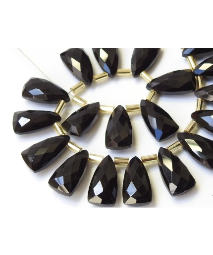 Black Onyx Long Triangle,Trillion,Pyramid,Teardrop,Drop,Briolettes,Faceted,Earrings Pair,Wholesale Price,New Arrival 15X8MM Approx PME-CY2 | Save 33% - Rajasthan Living