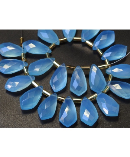 15X8MM,Blue Chalcedony Faceted Tie,Teardrop,Drop,Loose Stone,Earrings Pair,For Making Jewelry,Wholesaler,Supplies,PME-CY2 | Save 33% - Rajasthan Living