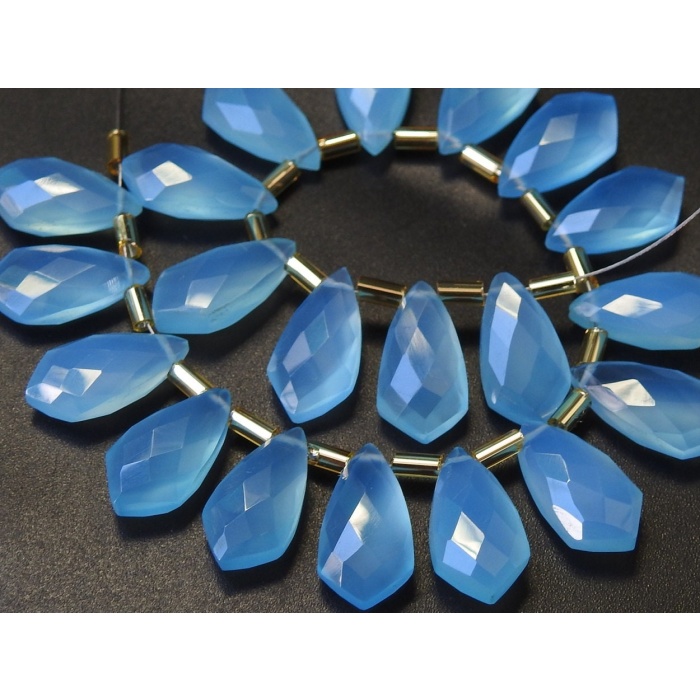 15X8MM,Blue Chalcedony Faceted Tie,Teardrop,Drop,Loose Stone,Earrings Pair,For Making Jewelry,Wholesaler,Supplies,PME-CY2 | Save 33% - Rajasthan Living 5