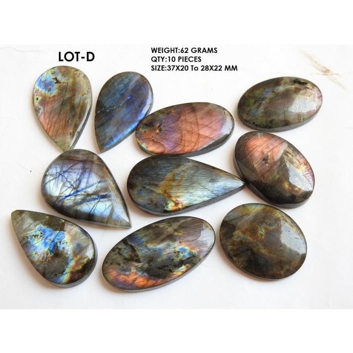 Labradorite Smooth Cabochons Lot,Fancy Shape,Multi Flash,Blue Fire,Loose Stone,Handmade Gemstone,Pendent,For Making Jewelry | Save 33% - Rajasthan Living 8