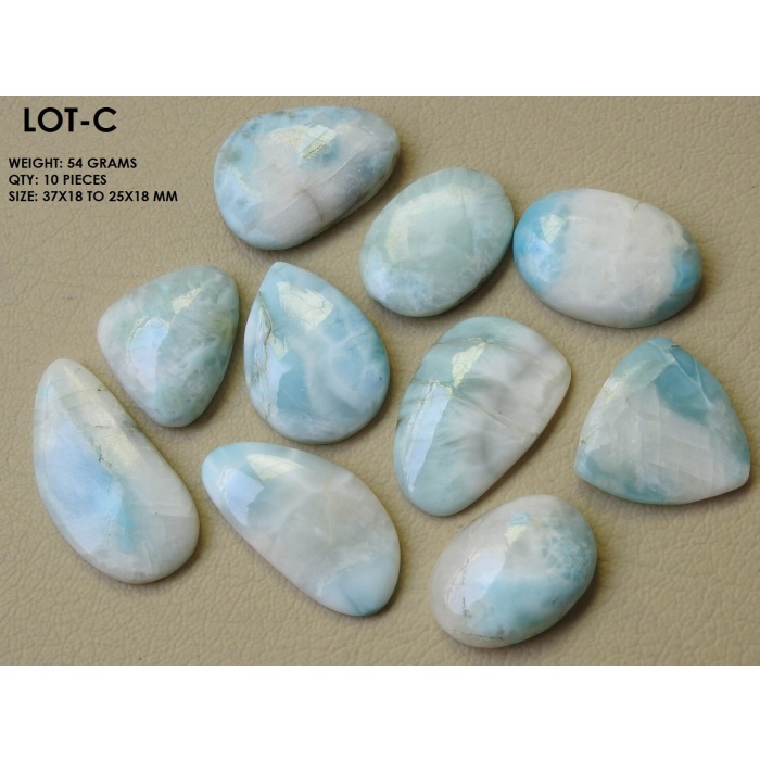 Larimar Smooth Cabochons Lot,Fancy,Gemstone,Loose Stone,Handmade,For Making Jewelry,Blue Color Wholesaler Supplies C2 | Save 33% - Rajasthan Living 9