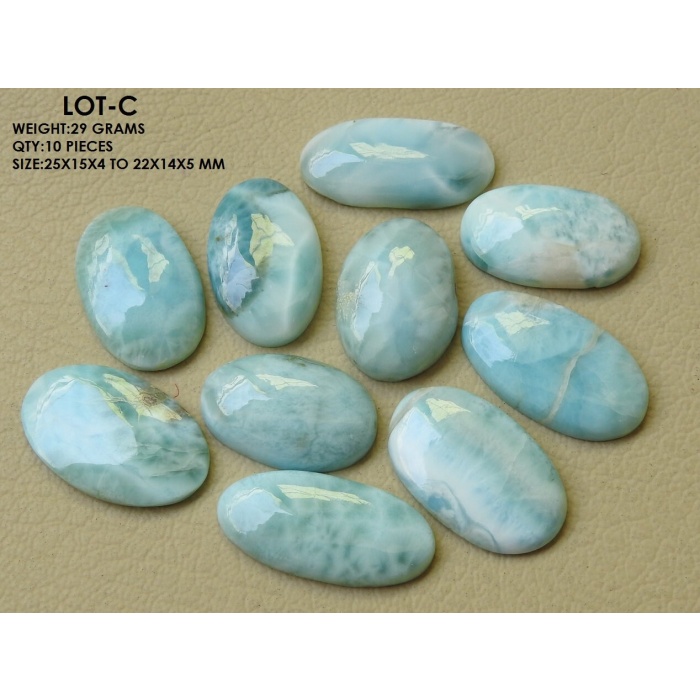 Larimar Smooth Cabochon,Fancy Shape,Gemstone Lot,Loose Stone,For Making Pendent,Jewelry,Handmade,Blue Color,One Of A Kind C2 | Save 33% - Rajasthan Living 7