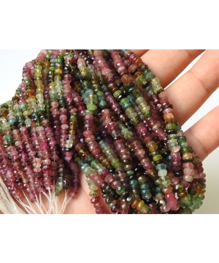 Tourmaline Faceted Roundel Bead,Multi Shaded,Loose Stone,Handmade,Necklace,Wholesaler,Supplies,New Arrival 100%Natural PME(B13) | Save 33% - Rajasthan Living 7