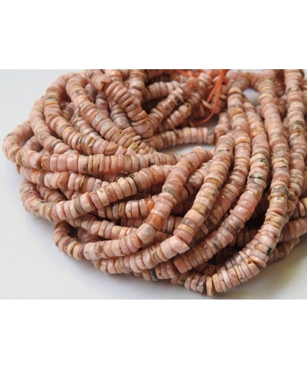 Natural Rhodochrosite Smooth Tyre,Coin,Button,Wheel Shape Beads,Wholesale Price,New Arrival,16Inch Strand PME(T2) | Save 33% - Rajasthan Living