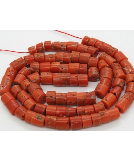 Natural Red Coral Smooth Tyre,Coin,Button,Wheel,Handmade,Loose Stone,Necklace,Wholesaler,Supplies,16Inch 5X4MM Approx BK(CR2) | Save 33% - Rajasthan Living