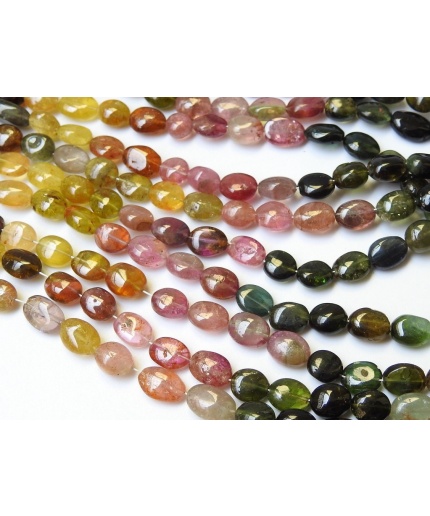 Tourmaline Smooth Tumble/Oval Shape Bead/Nuggets/Multi Shaded/16Inch Strand 8X5To6X5MM Approx/Wholesale Price/New Arrival PME(TU5) | Save 33% - Rajasthan Living 3