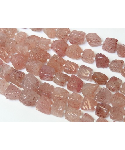 Strawberry Quartz Carving Bead,Tumble,Nuggets,Loose Stone,Handmade,For Making Jewelry,Wholesaler,12Inch 12X10To8X8MM Approx,PME-TU5 | Save 33% - Rajasthan Living 7