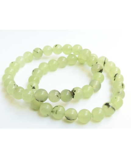 Prehnite Beaded Bracelet,Smooth,Sphere,Ball,Roundel,Beads,Wholesaler,Supplies,Gemstones For Jewelry,Gift For Her 24Piece 8MM Approx (pme)B4 | Save 33% - Rajasthan Living 3