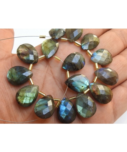 Labradorite faceted Teardrop,Drop,Multi Flashy Fire,Handmade,Loose Stone,For Making Earrings,Jewelry,Wholesaler,Supplies,18X12MM PME-CY3 | Save 33% - Rajasthan Living 5