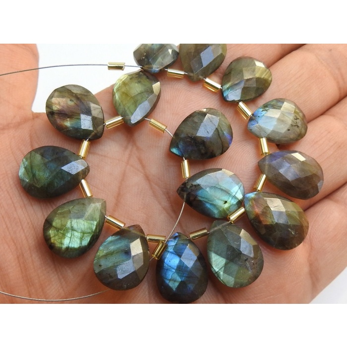 Labradorite faceted Teardrop,Drop,Multi Flashy Fire,Handmade,Loose Stone,For Making Earrings,Jewelry,Wholesaler,Supplies,18X12MM PME-CY3 | Save 33% - Rajasthan Living 5