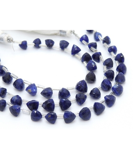 Natural Sodalite Micro Faceted Trillions,Briolettes,Loose Stone,Handmade,For Making Jewelry,10Piece Strand 6X6To5X5MM Approx PME-BR9 | Save 33% - Rajasthan Living