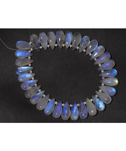 White Rainbow Moonstone Smooth Teardrop,Blue Flashy Fire,Loose Stone,Bead,Calibrated Stone,Earrings Pair,Making Jewelry,Wholesaler PME-CY3 | Save 33% - Rajasthan Living 3