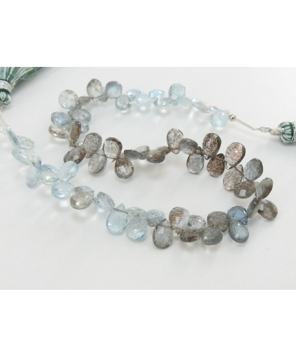 Moss Aquamarine Multi Shaded Faceted Teardrops,8Inch Strand 7X5To6X5MM Approx,Wholesaler,Supplies,100%Natural BB(BR4) | Save 33% - Rajasthan Living 3