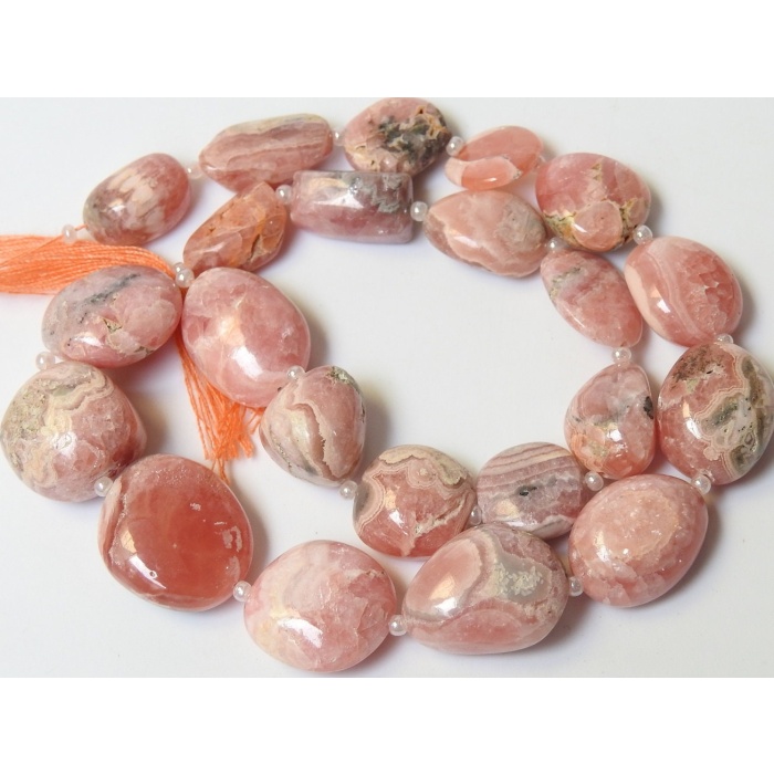 Rhodochrosite Smooth Tumble,Nugget,12Inch Strand 16X14To10X7MM Approx,Wholesale Price,New Arrival,100%Natural | Save 33% - Rajasthan Living 8