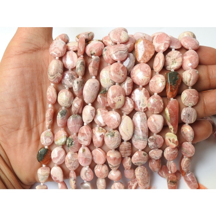 Rhodochrosite Smooth Tumble,Nugget,12Inch Strand 16X14To10X7MM Approx,Wholesale Price,New Arrival,100%Natural | Save 33% - Rajasthan Living 7