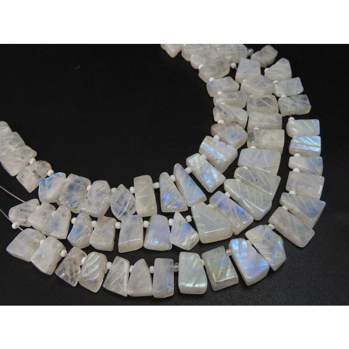 Natural White Rainbow Moonstone Briolettes,Carving Bead,Fancy Cut,Loose Stone,21Piece 14X6To8X7MM Approx,Wholesaler,Supplies PME(BR2) | Save 33% - Rajasthan Living 11