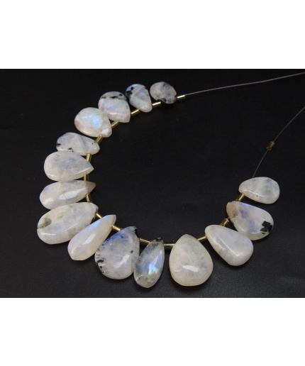 White Rainbow Moonstone Smooth Teardrop,Drop,Loose Stone,15 Pieces Strand 25X17To14X9MM Approx,Wholesaler,Supplies,100%Natural BR2 | Save 33% - Rajasthan Living 3