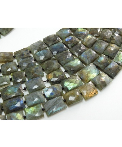 Labradorite Faceted Baguette,Rectangle,Bead,Cross Drill,Multi Fire,18Piece 14X10To11X9MM Approx,Wholesale Price PME(B12) | Save 33% - Rajasthan Living