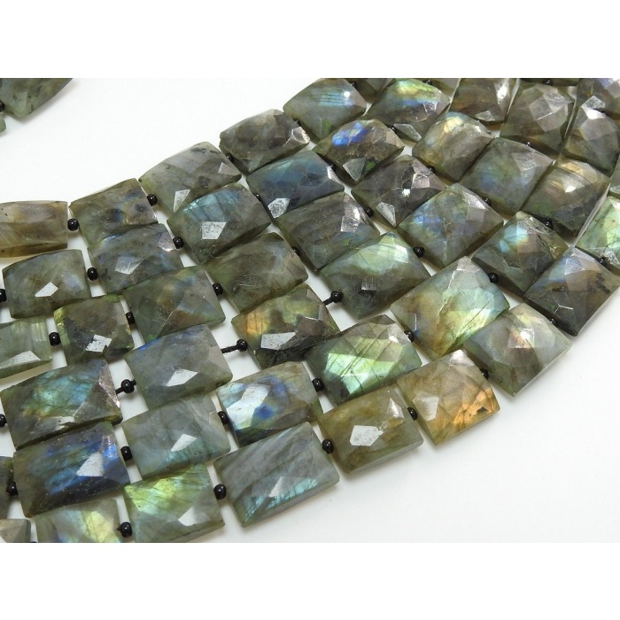 Labradorite Faceted Baguette,Rectangle,Bead,Cross Drill,Multi Fire,18Piece 14X10To11X9MM Approx,Wholesale Price PME(B12) | Save 33% - Rajasthan Living 5