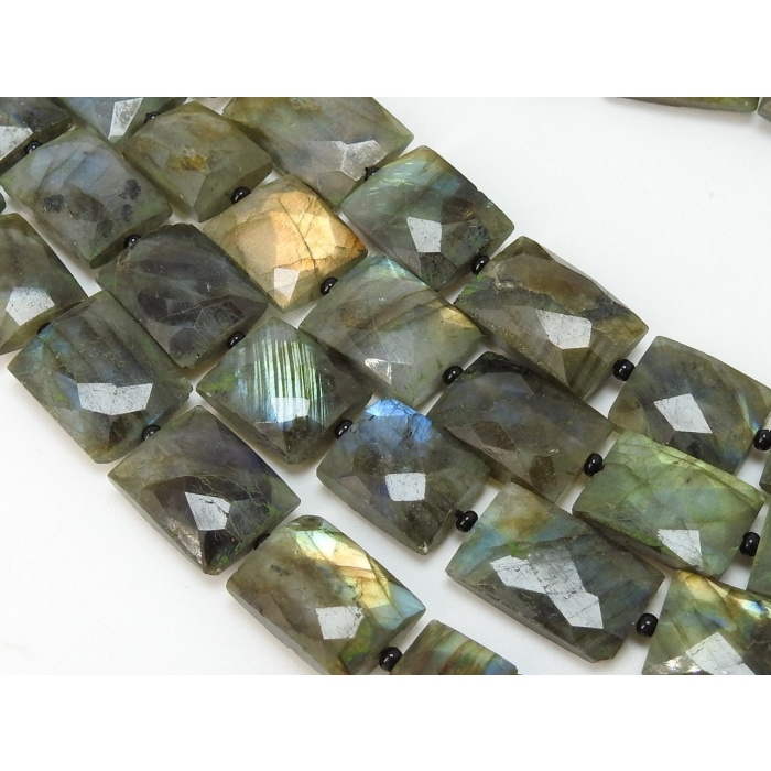 Labradorite Faceted Baguette,Rectangle,Bead,Cross Drill,Multi Fire,18Piece 14X10To11X9MM Approx,Wholesale Price PME(B12) | Save 33% - Rajasthan Living 9