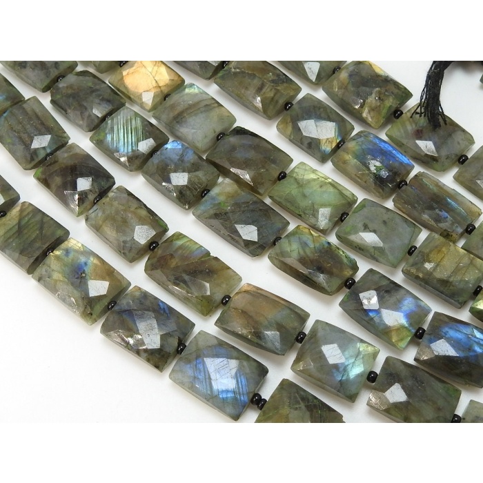 Labradorite Faceted Baguette,Rectangle,Bead,Cross Drill,Multi Fire,18Piece 14X10To11X9MM Approx,Wholesale Price PME(B12) | Save 33% - Rajasthan Living 6