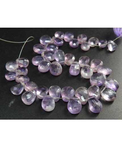 Pink Amethyst Faceted Teardrops,Drops,Loose Stone,Handmade,For Jewelry Makers,Wholesaler,Supplies 8Inch Strand 100%Natural PME(BR6) | Save 33% - Rajasthan Living 3