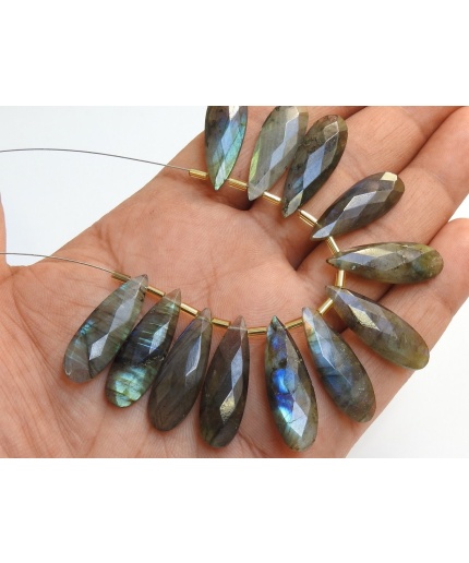 30X10MM Pair,Natural Labradorite Faceted Teardrop,Drop,Multi Fire,Handmade,Loose Stone,For Making Jewelry,Wholesaler,Supplies PME-CY3 | Save 33% - Rajasthan Living