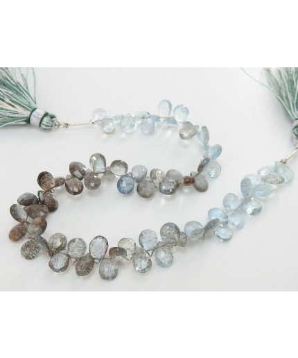 Moss Aquamarine Multi Shaded Faceted Teardrops,8Inch Strand 8X5To7X5MM Approx,Wholesaler,Supplies BB(BR4) | Save 33% - Rajasthan Living