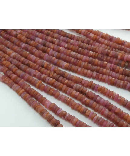 Natural Ruby Smooth Roundel Bead,Handmade,Matte Polished,16Inch Strand 3To4MM Approx,Wholesale Price,New Arrival PME(B5) | Save 33% - Rajasthan Living 7