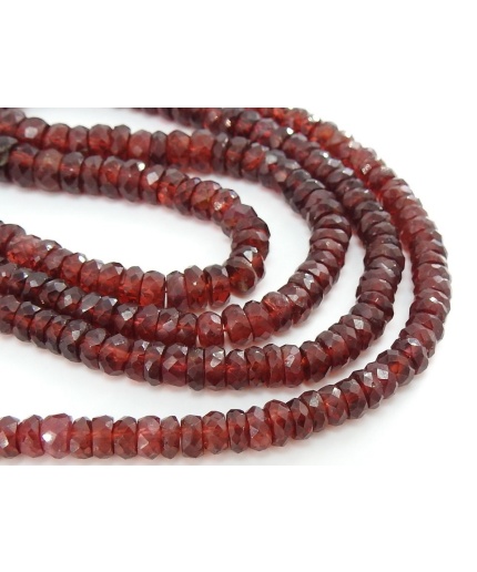 Mozambique Garnet Faceted Roundel Beads,Handmade,Loose Stone,Necklace,For Making Jewelry,16Inch Strand,Wholesaler,Supplies,100%NaturalBB(B6) | Save 33% - Rajasthan Living 3