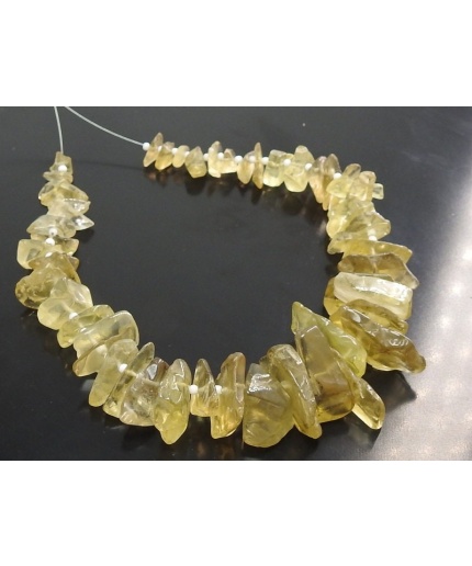 Natural Lemon Quartz Chips,Uncut,Anklets,Rough Beads,12Inch Strand 22X12To9X6MM Approx,Wholesale Price,New Arrival R3 | Save 33% - Rajasthan Living 3