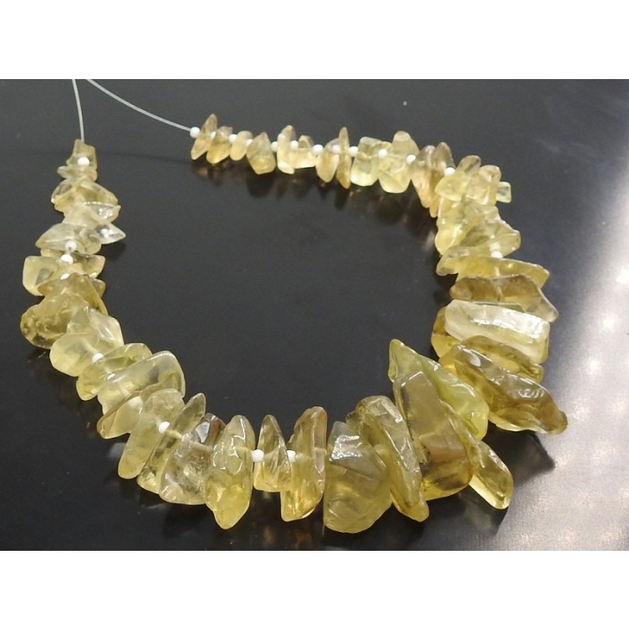 Natural Lemon Quartz Chips,Uncut,Anklets,Rough Beads,12Inch Strand 22X12To9X6MM Approx,Wholesale Price,New Arrival R3 | Save 33% - Rajasthan Living 6