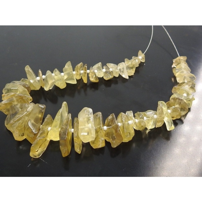 Natural Lemon Quartz Chips,Uncut,Anklets,Rough Beads,12Inch Strand 22X12To9X6MM Approx,Wholesale Price,New Arrival R3 | Save 33% - Rajasthan Living 8