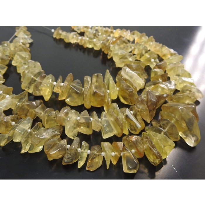 Natural Lemon Quartz Chips,Uncut,Anklets,Rough Beads,12Inch Strand 22X12To9X6MM Approx,Wholesale Price,New Arrival R3 | Save 33% - Rajasthan Living 7