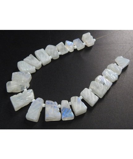 Natural White Rainbow Moonstone Briolettes,Carving Bead,Fancy Cut,Loose Stone,21Piece 14X6To8X7MM Approx,Wholesaler,Supplies PME(BR2) | Save 33% - Rajasthan Living 3