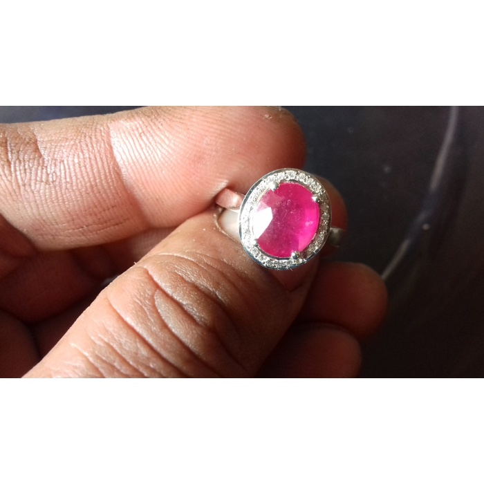 Natural Certified Red Ruby Ring 3.00 Carat 925 Sterling Silver Ring For Women (use as gift or for self wearing) | Save 33% - Rajasthan Living 6