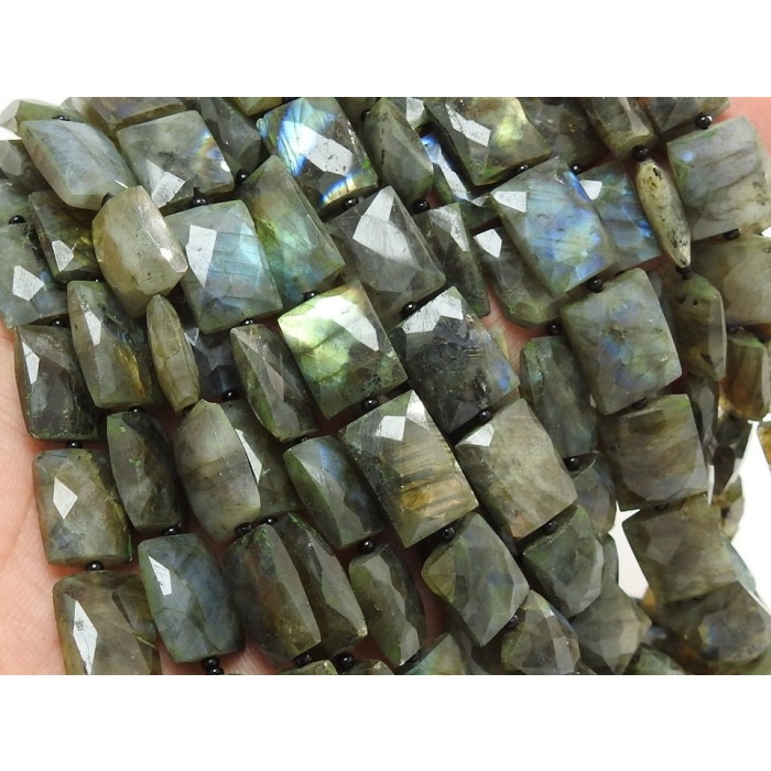 Labradorite Faceted Baguette,Rectangle,Bead,Cross Drill,Multi Fire,18Piece 14X10To11X9MM Approx,Wholesale Price PME(B12) | Save 33% - Rajasthan Living 8