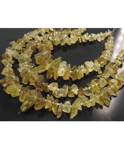 Natural Lemon Quartz Chips,Uncut,Anklets,Rough Beads,12Inch Strand 22X12To9X6MM Approx,Wholesale Price,New Arrival R3 | Save 33% - Rajasthan Living