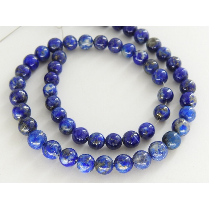 Lapis Lazuli Smooth Spheres Ball Bead,Round Shape,Roundel,Wholesaler,Supplies,Handmade,For Making Jewelry,12Inch Strand,100%Natural B6 | Save 33% - Rajasthan Living 9